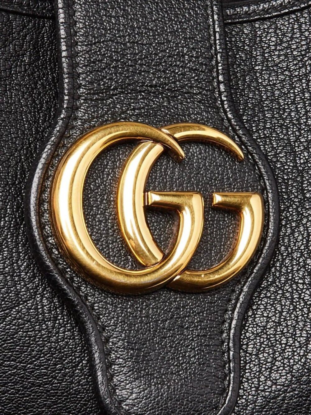 Gucci Black Leather Double G Aphrodite Medium Shoulder Bag - Picture 6 of 12